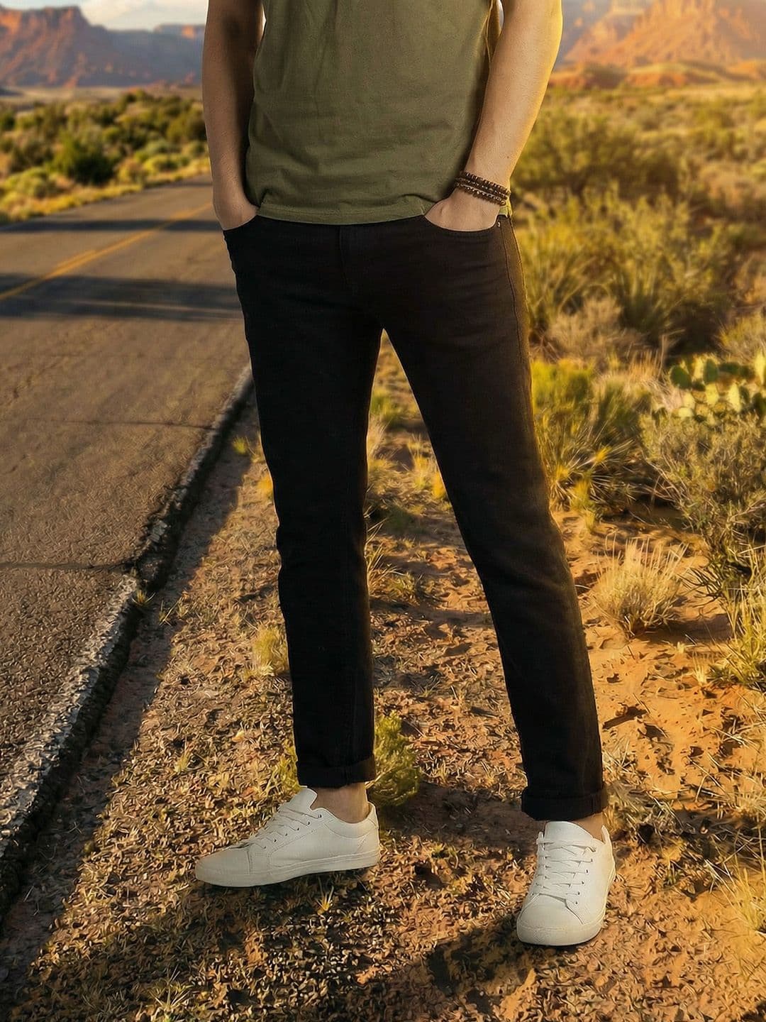 Roadster Time Travlr Men Black Skinny Fit Mid-Rise Clean Look Stretchable Jeans - view 1