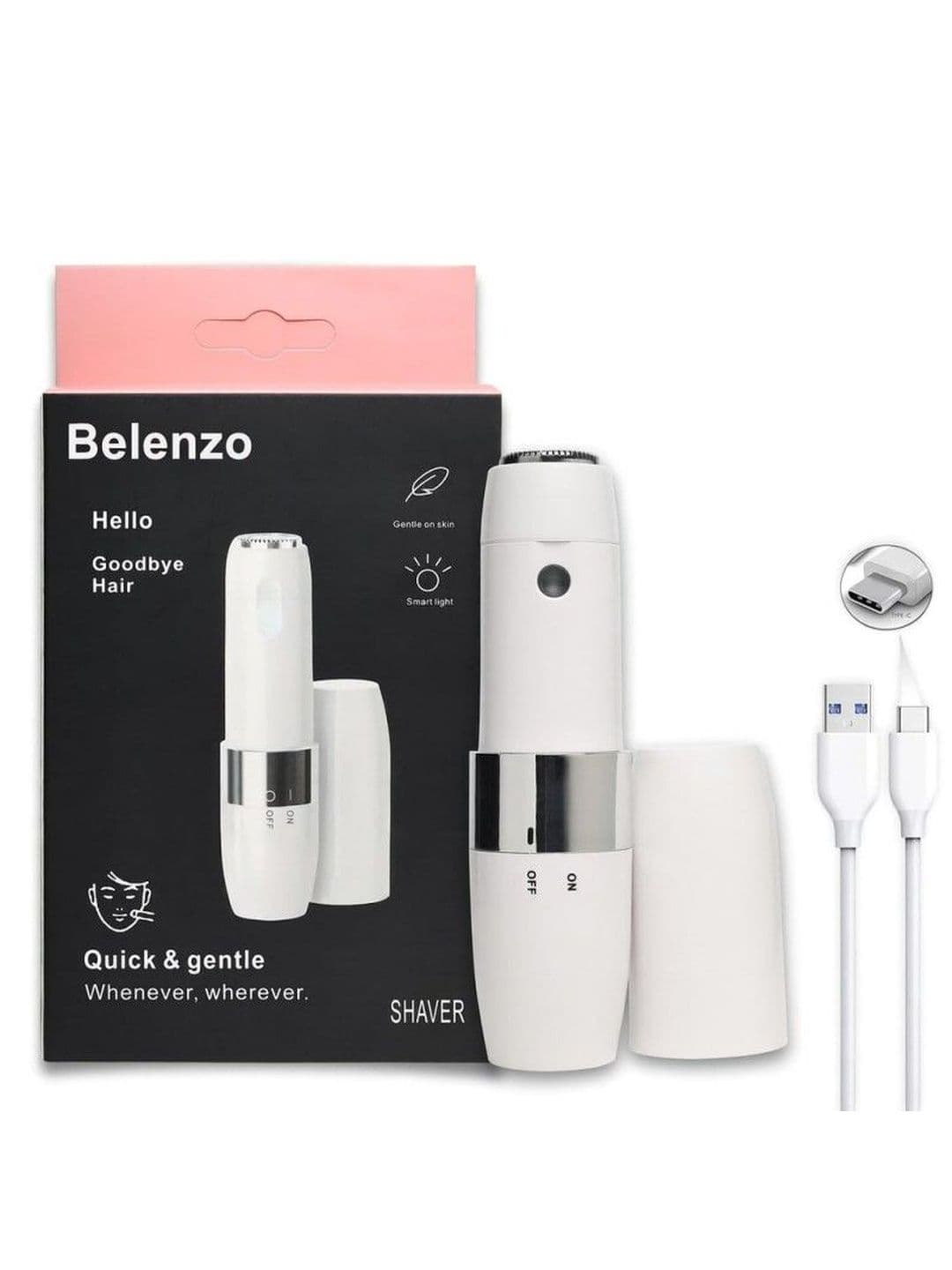 BELENZO Rechargeable Face Trimmer For Facial Hair