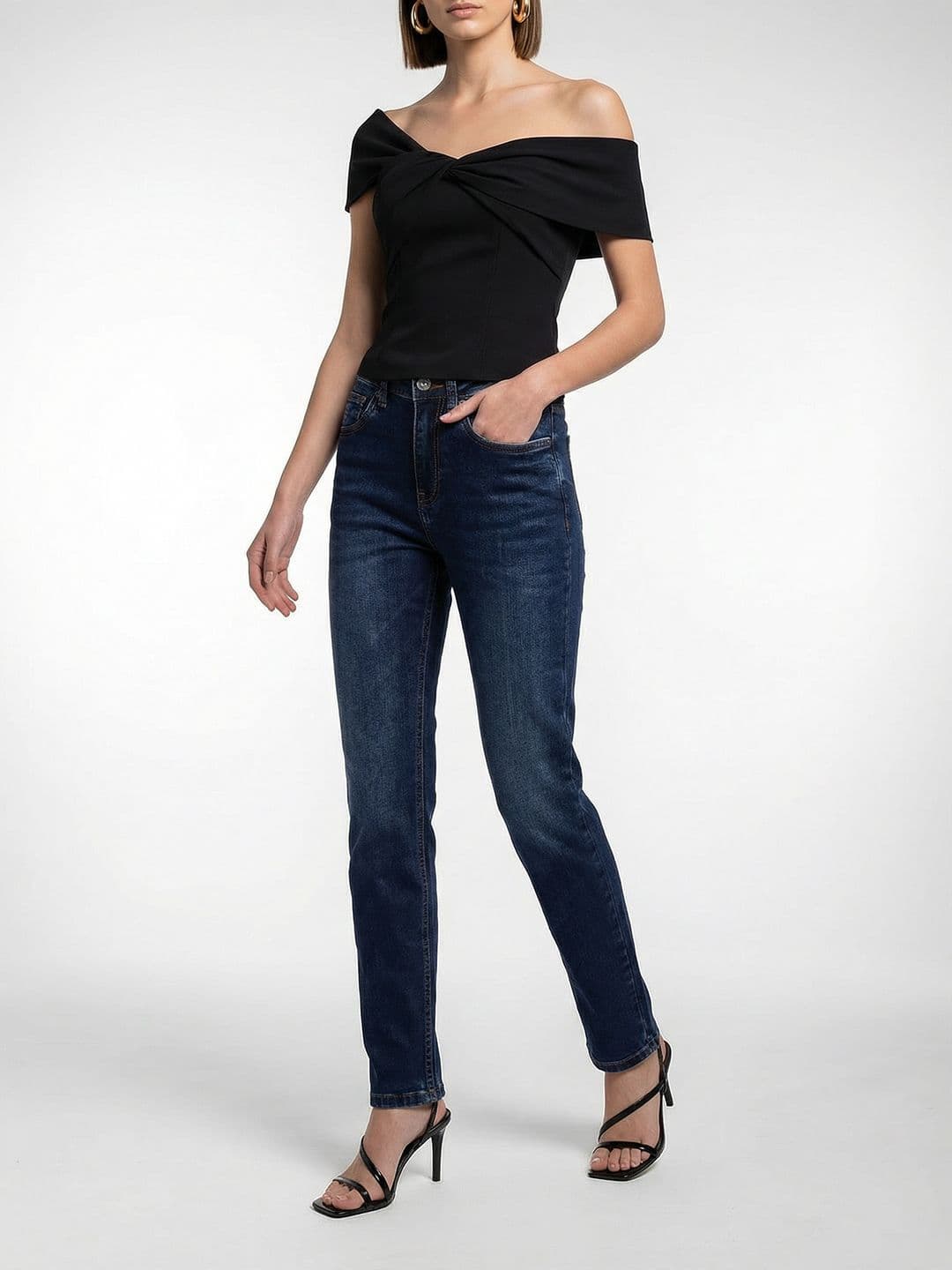 French Connection Women Slim Fit Light Fade Stretchable Jeans - view 1