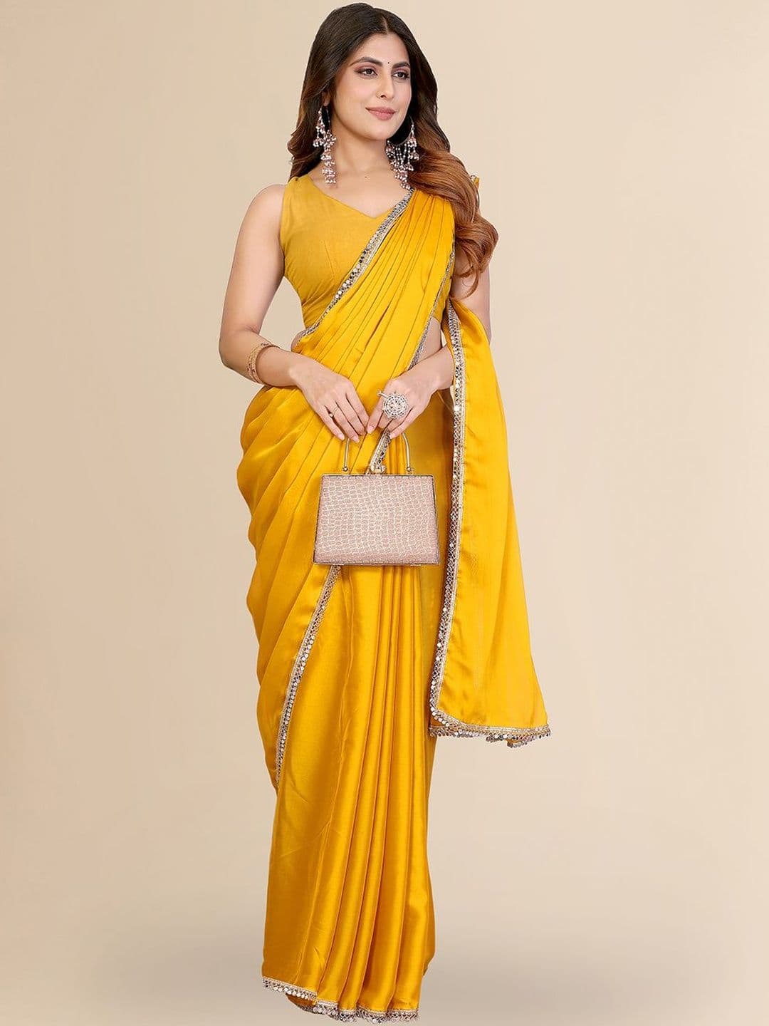 Sangria Embroidered Bordered Sarees - view 1