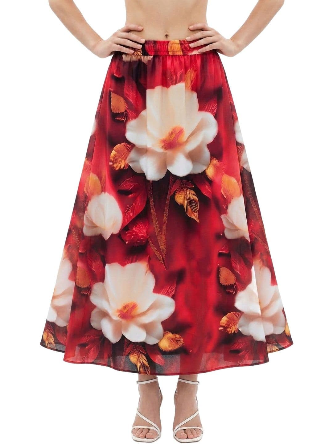 Vagisha Women Abstract Maxi Flared Skirt - view 1