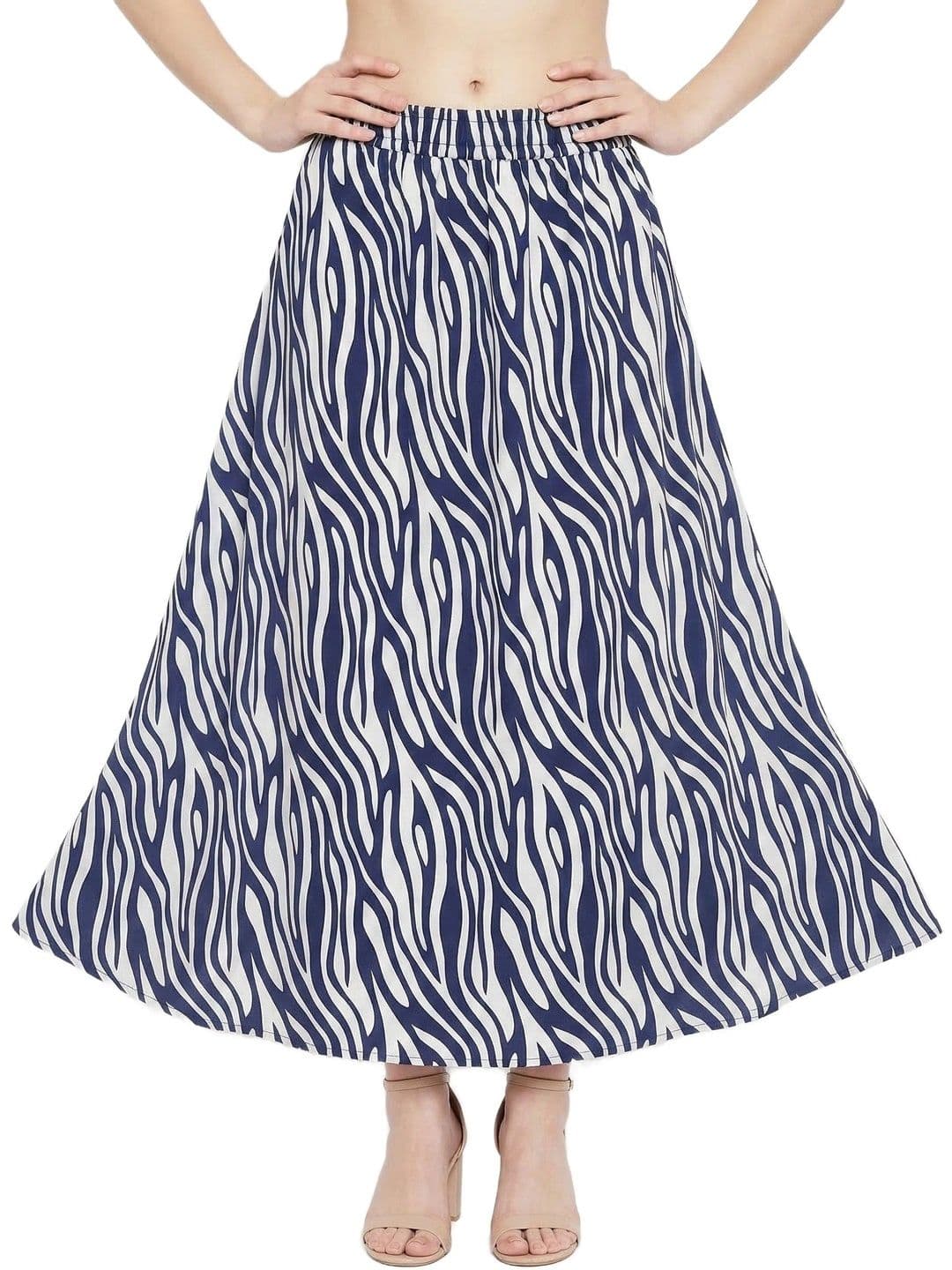 Vagisha Women Abstract Maxi Flared Skirt - view 1