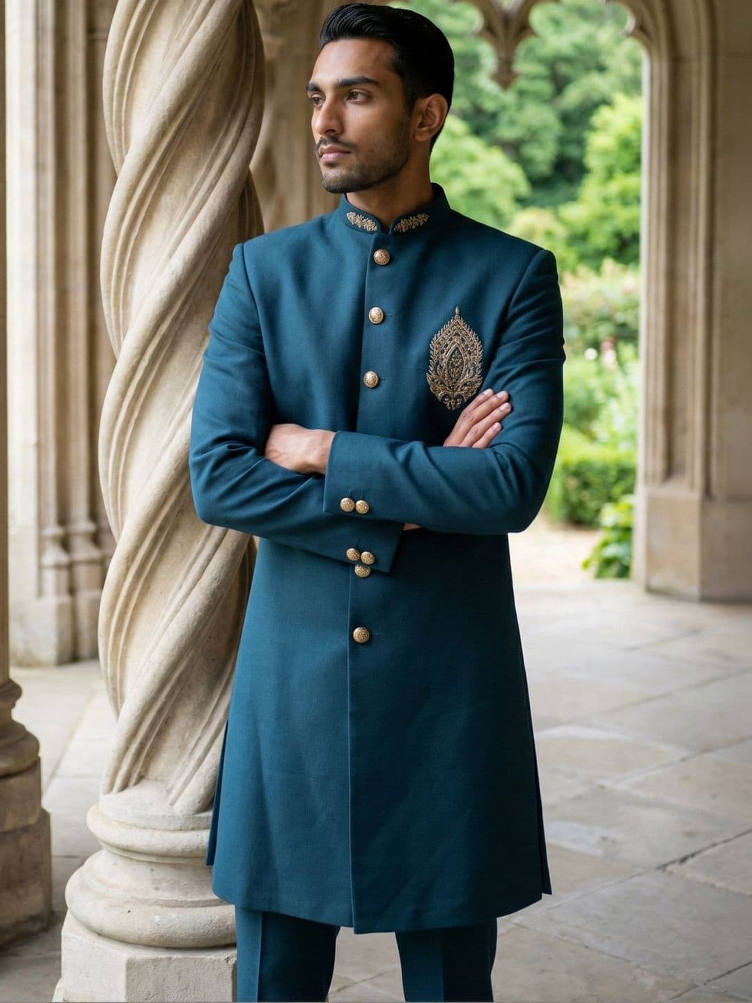 Jompers Mandarin Collar Sherwani
