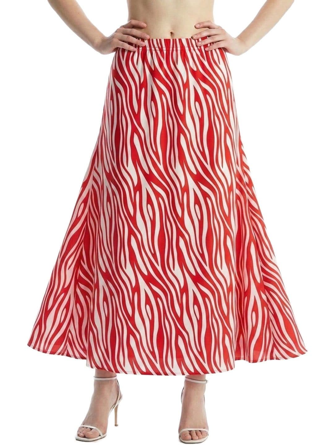 Vagisha Women Abstract Maxi Flared Skirt - view 1