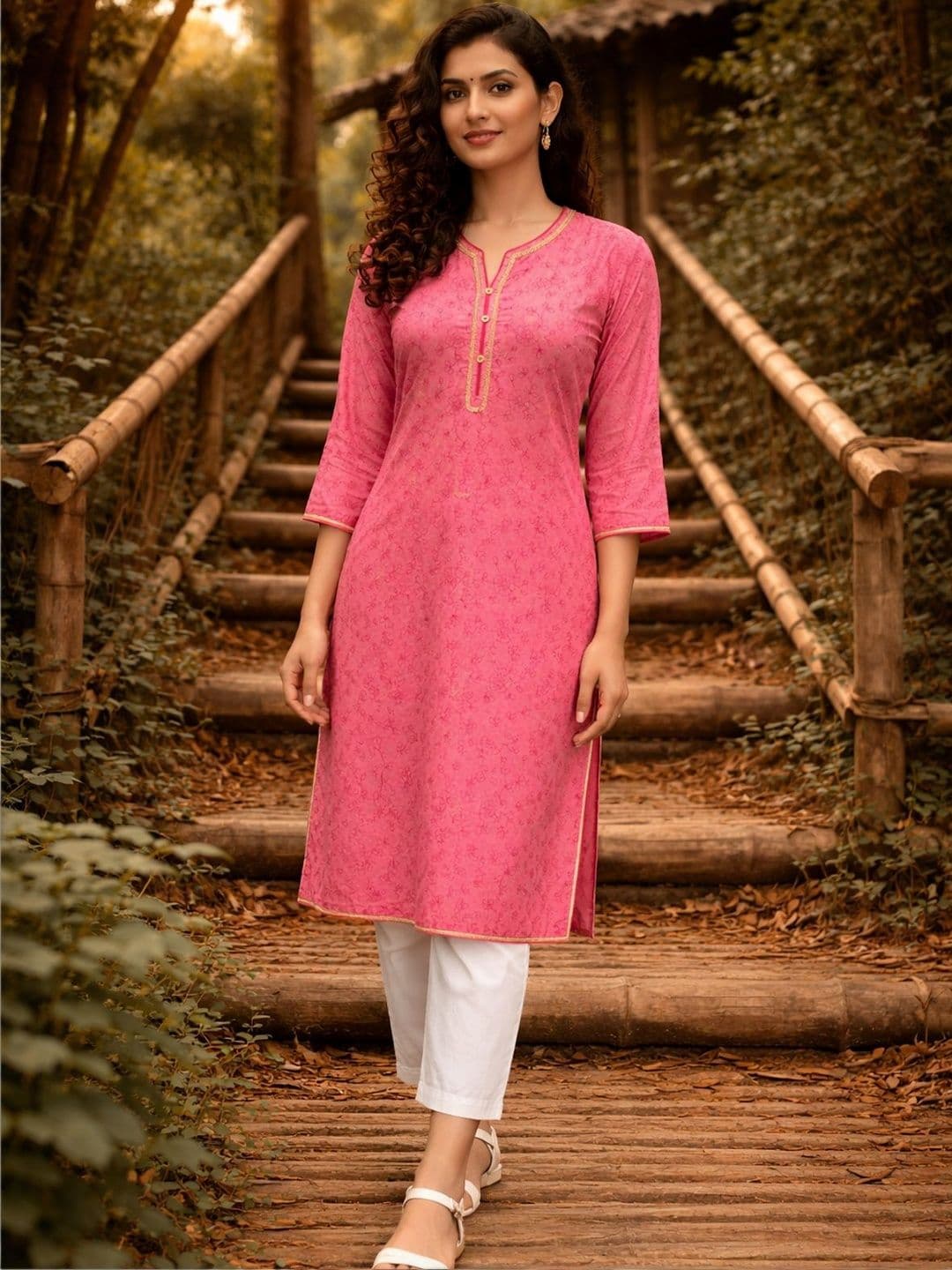 Rangita Women Embroidered Kurta - view 1