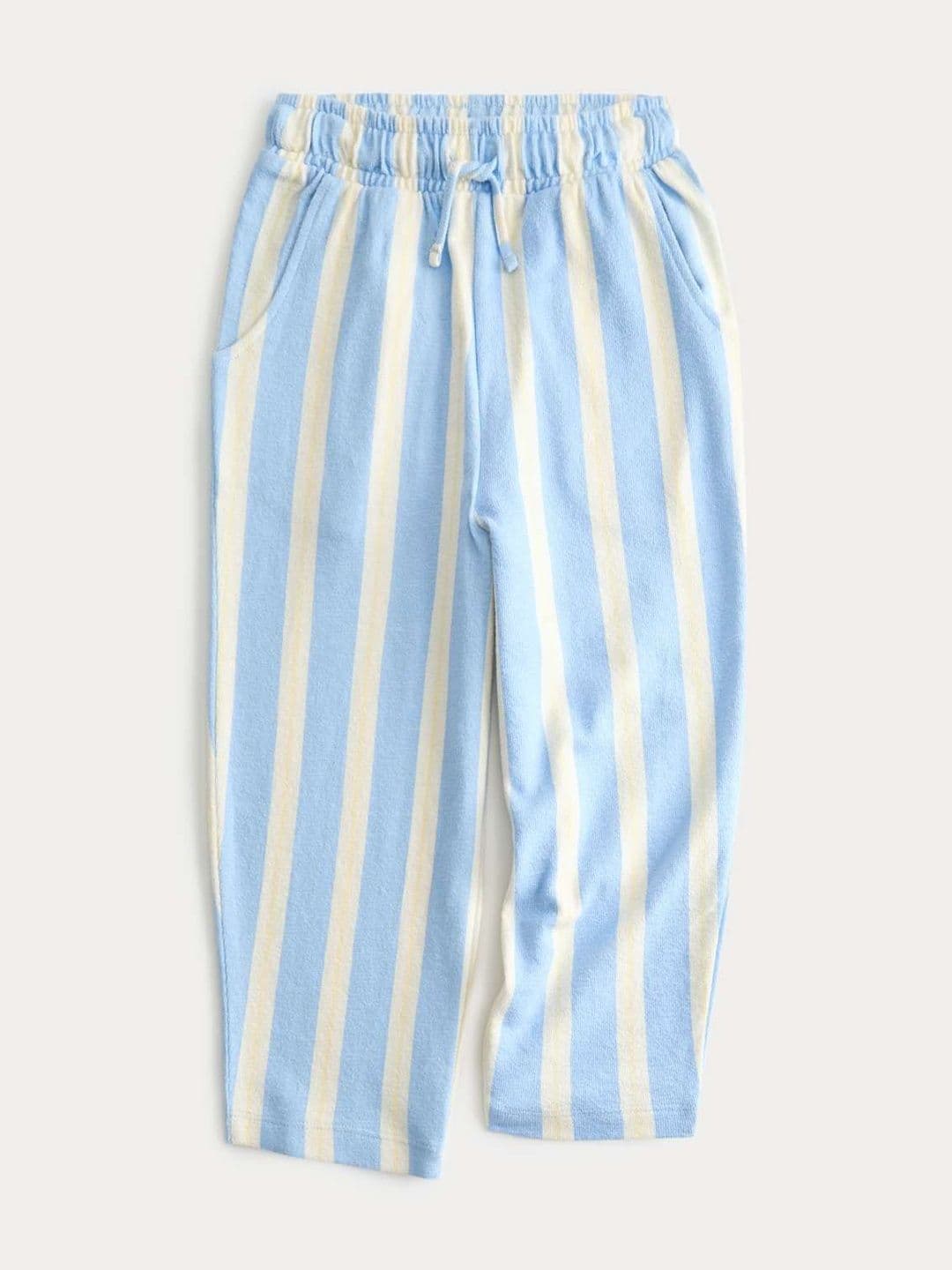 Marks & Spencer Pure Cotton Striped Trousers - view 1