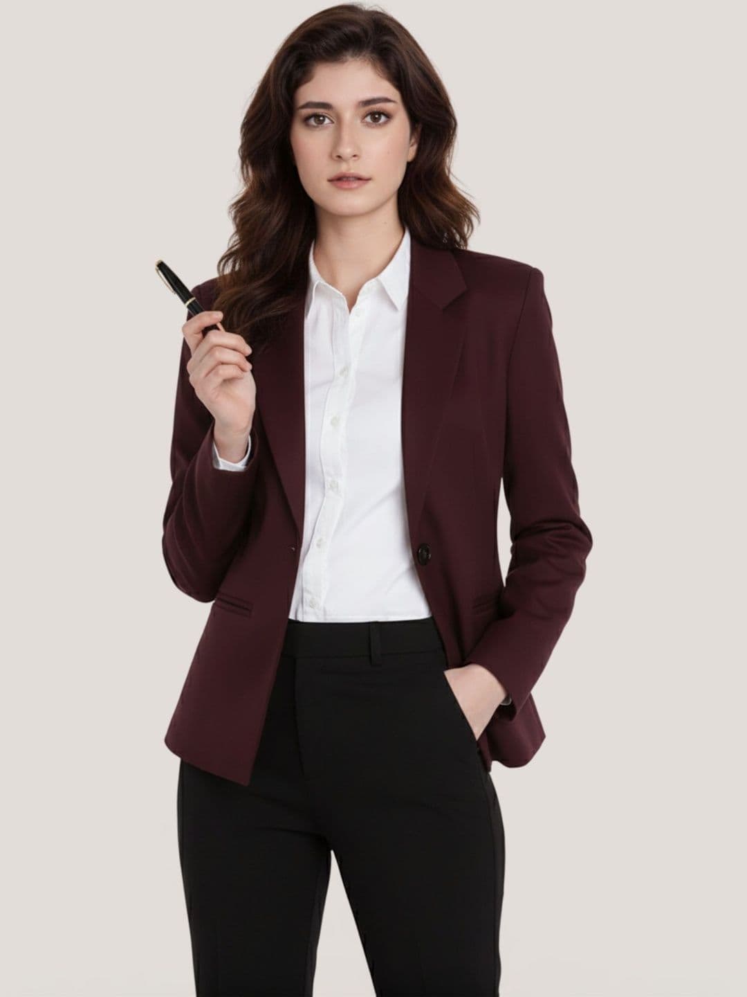 Chemistry Notched Lapel Single-Breasted Casual Blazers - view 1