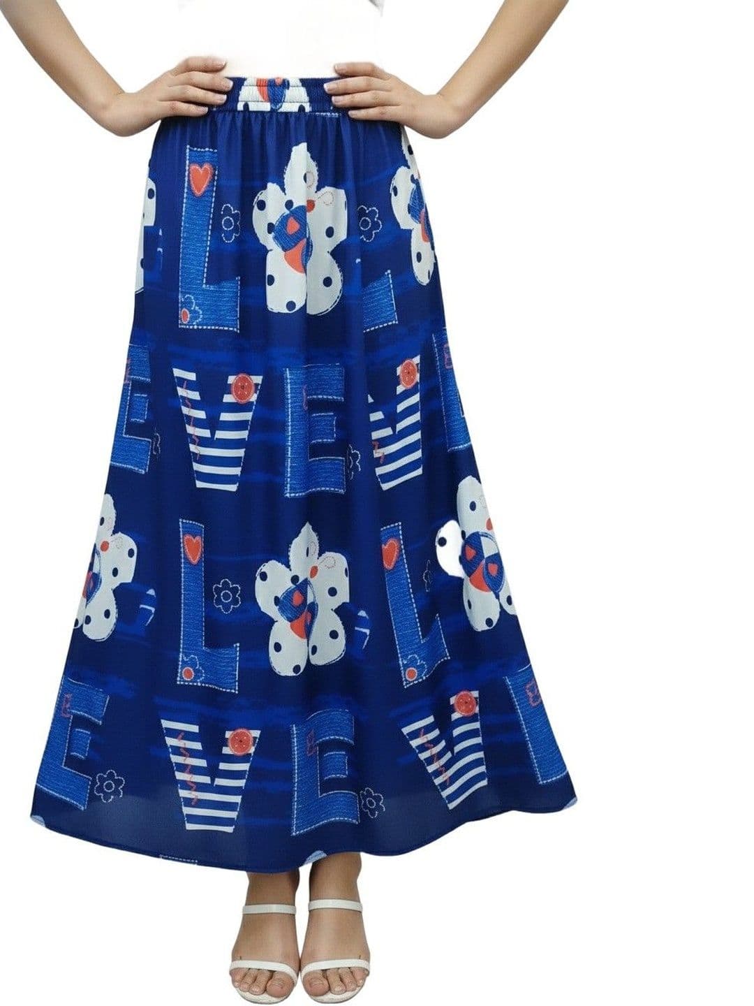 Vagisha Women Abstract Maxi Flared Skirt - view 1
