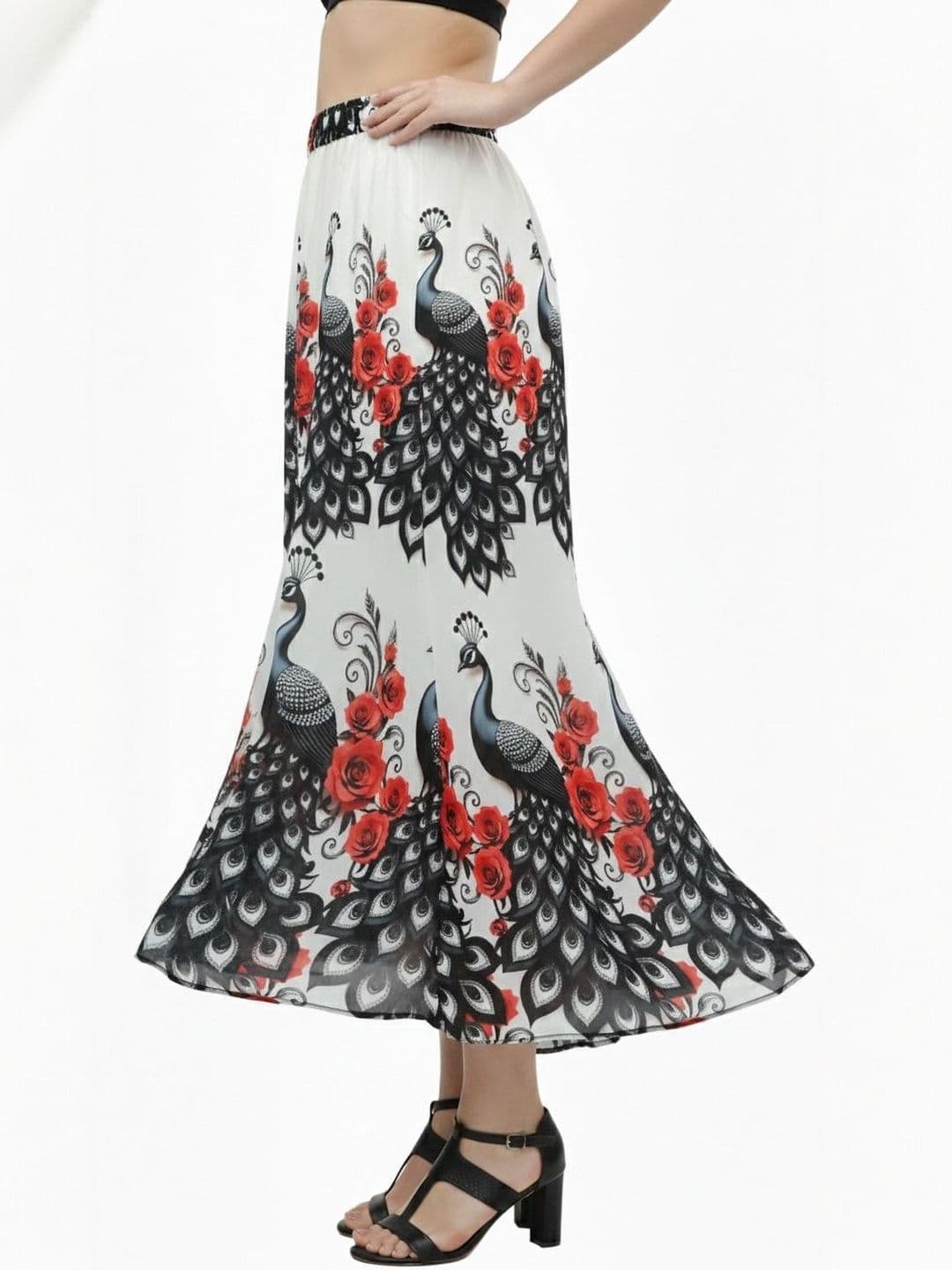 Vagisha Women Animal Printed Maxi Flared Skirt - view 1