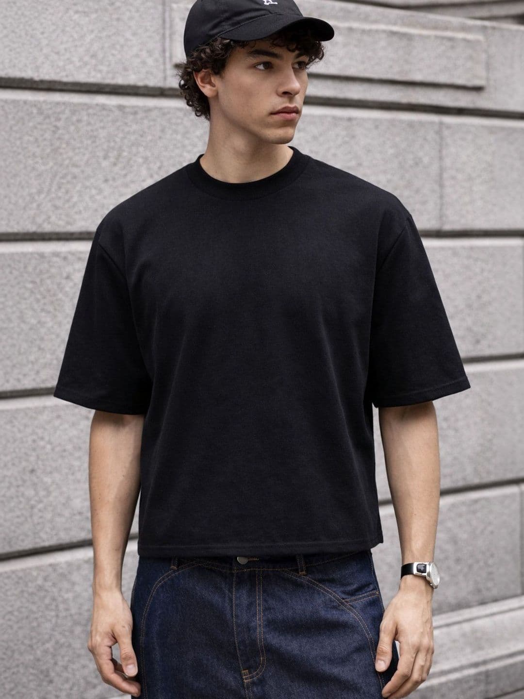 FTX Men Typography Printed Boxy T-shirt - view 1