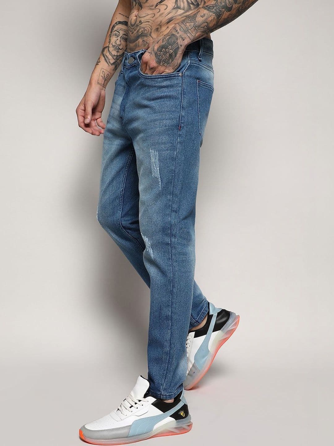 CAHOOT Men Comfort Regular Fit Mid-Rise Jeans - view 1