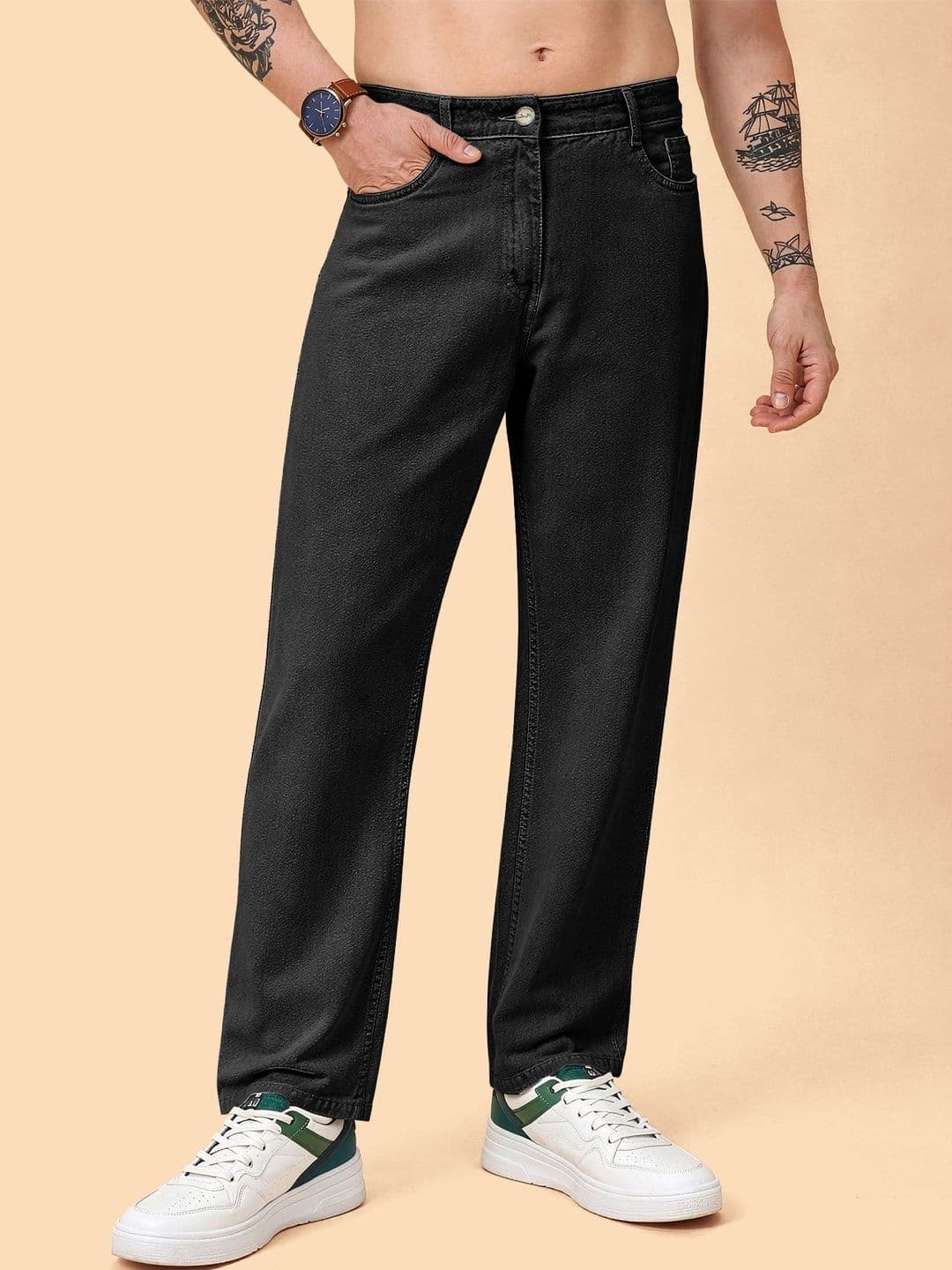 The Roadster Lifestyle Co Men Low Rise Clean Look Jeans - view 1