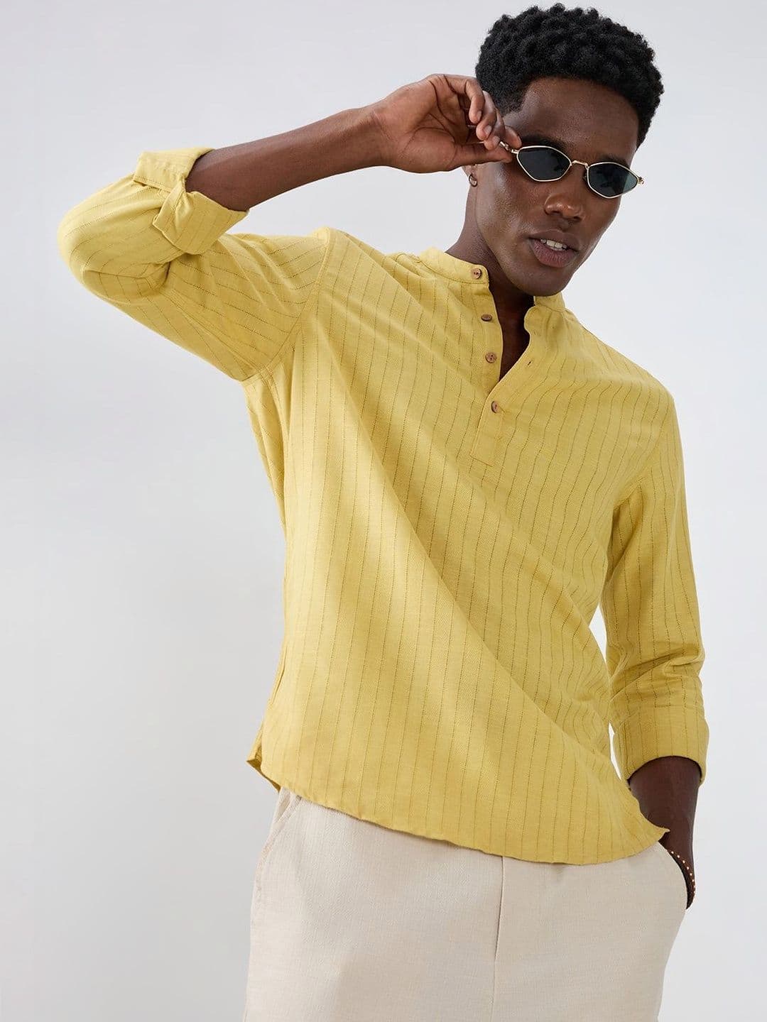 VASTRADO Men Striped Kurta