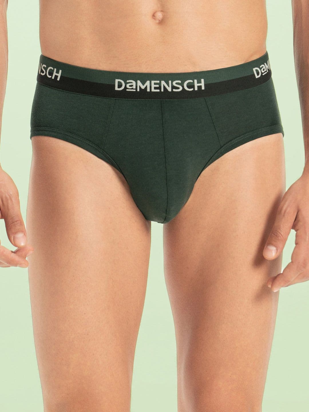 DAMENSCH Refrsh Cotton Mid-Rise Basic Briefs BR1048-PINGRN - view 1