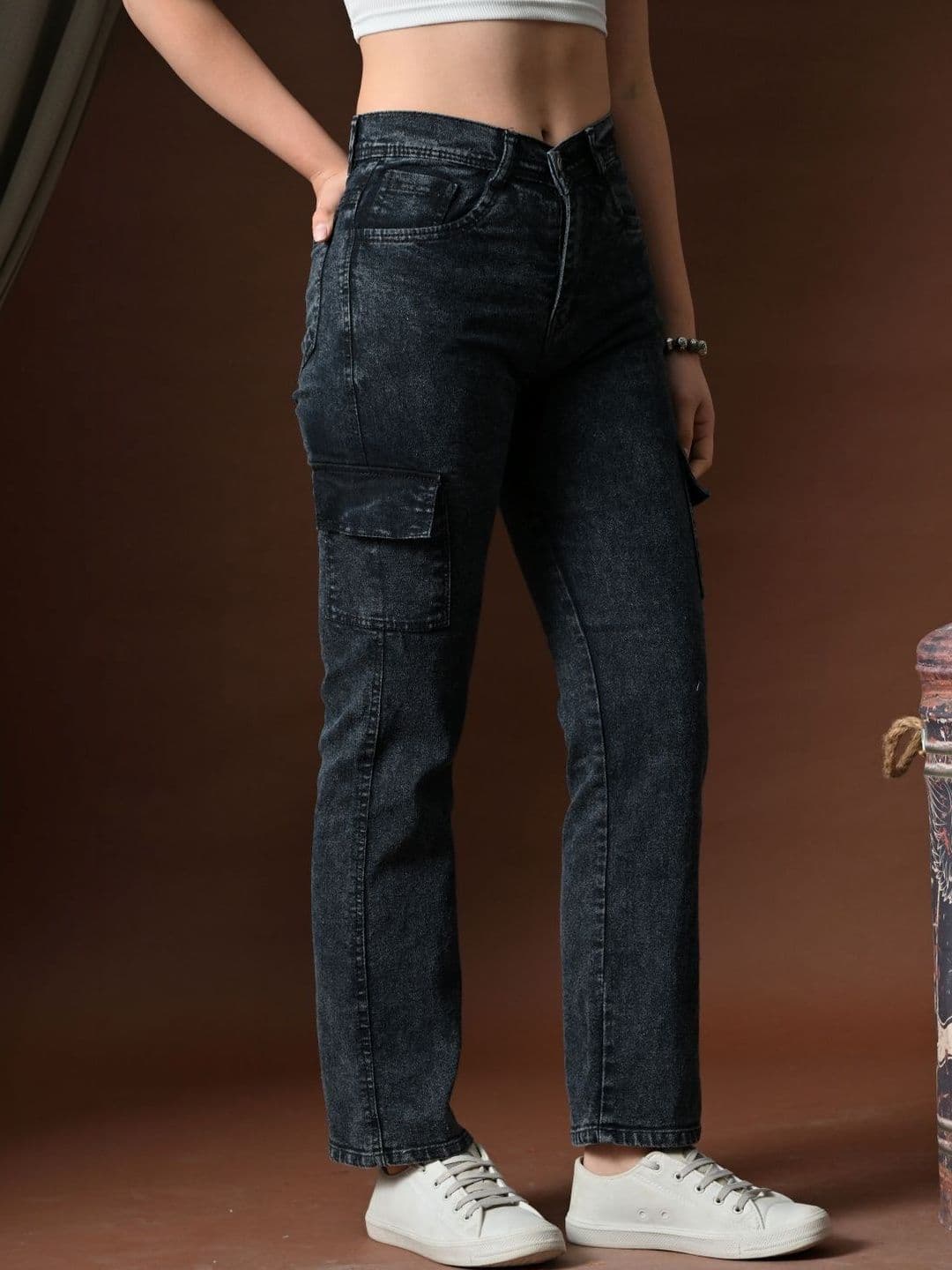 Mast & Harbour Women Classic Regular Fit Mid-Rise Stretchable Jeans - view 1