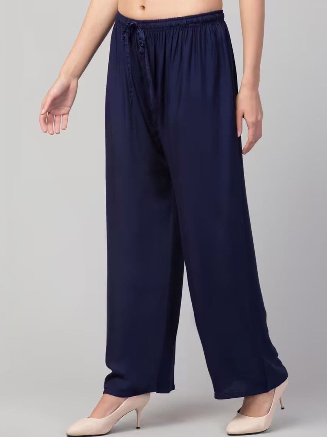 Thrifty Thread Women Flared Knitted Ethnic Palazzos - view 1