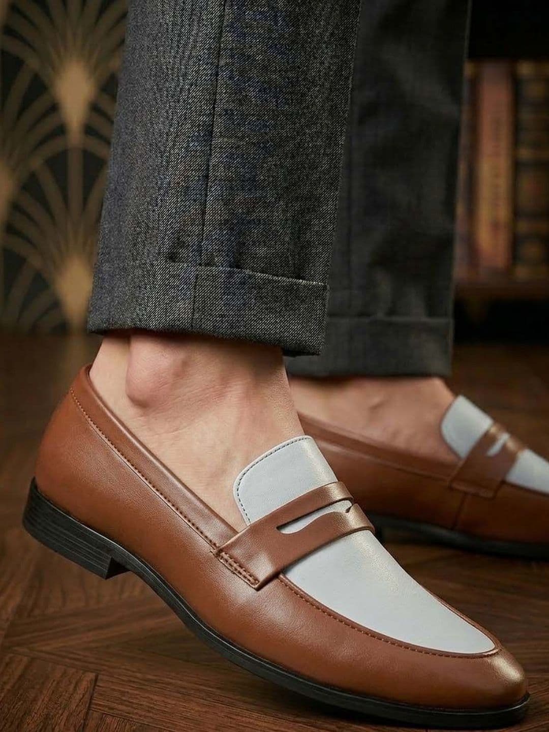 HERE&NOW Men Round Toe Formal Loafers Shoes - view 1