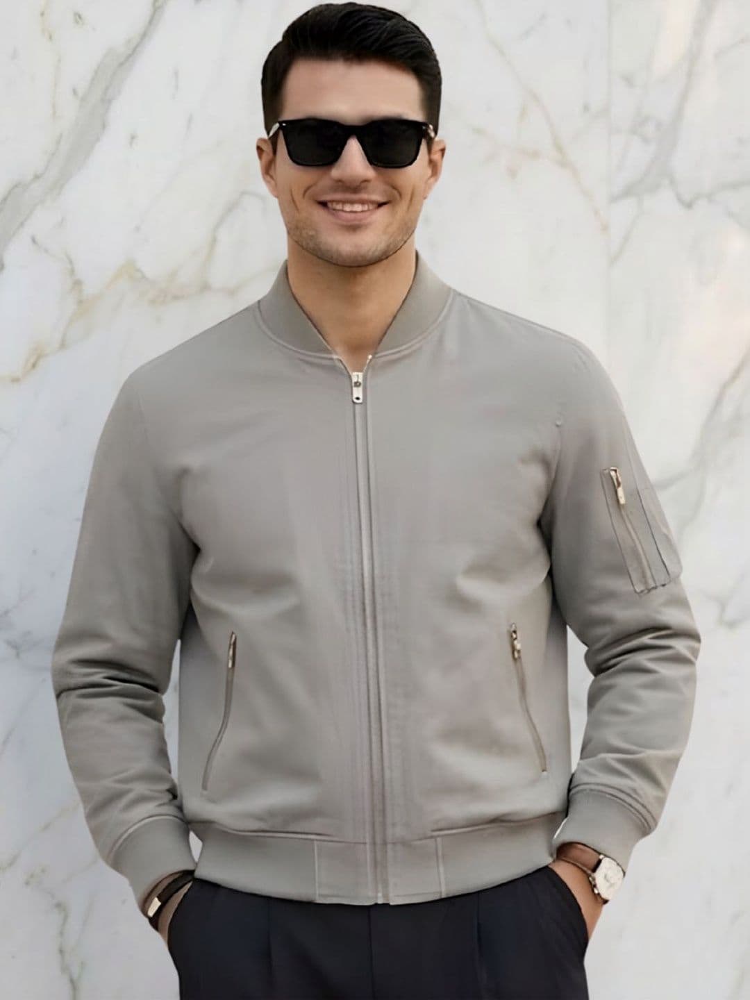 MIA FASHION Men Windcheater Cycling Bomber Jacket - view 1