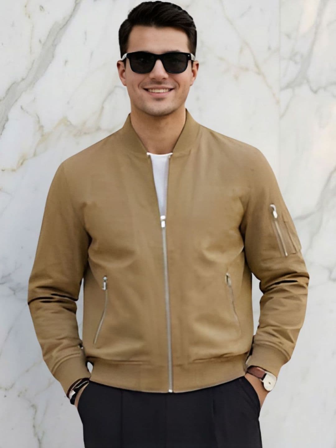 MIA FASHION Men Windcheater Cycling Bomber Jacket - view 1