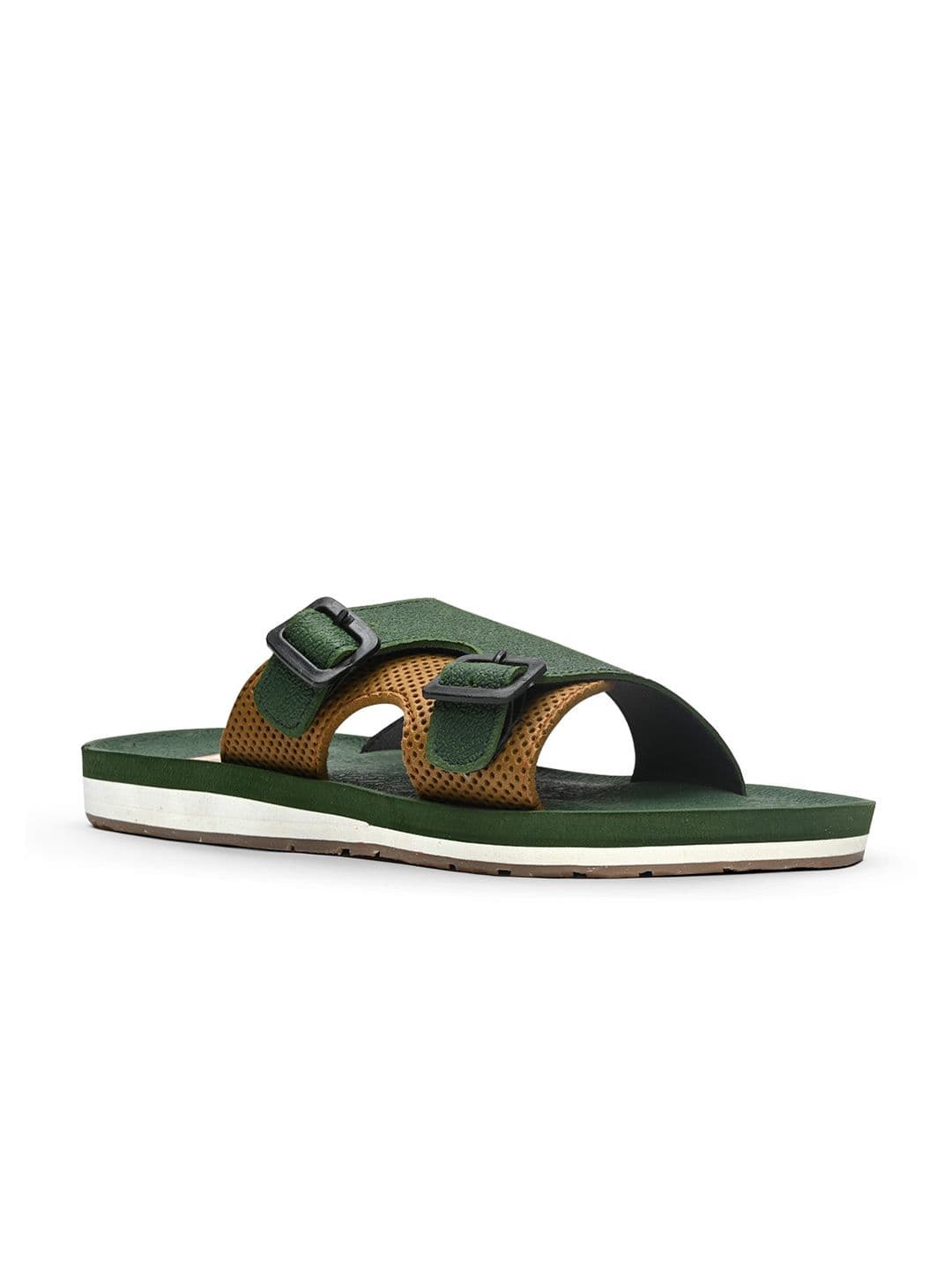 Trekiva Men Colourblocked Rubber Sliders - view 1