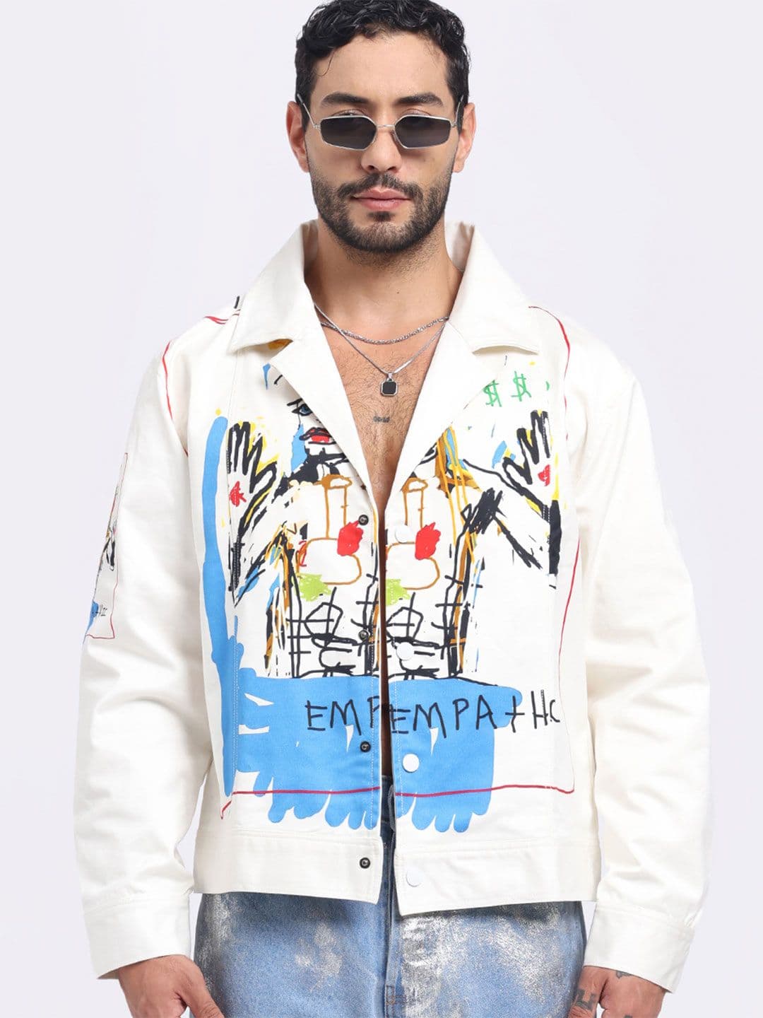 AURGE Men Spread Collar Long Sleeves Jacket - view 1