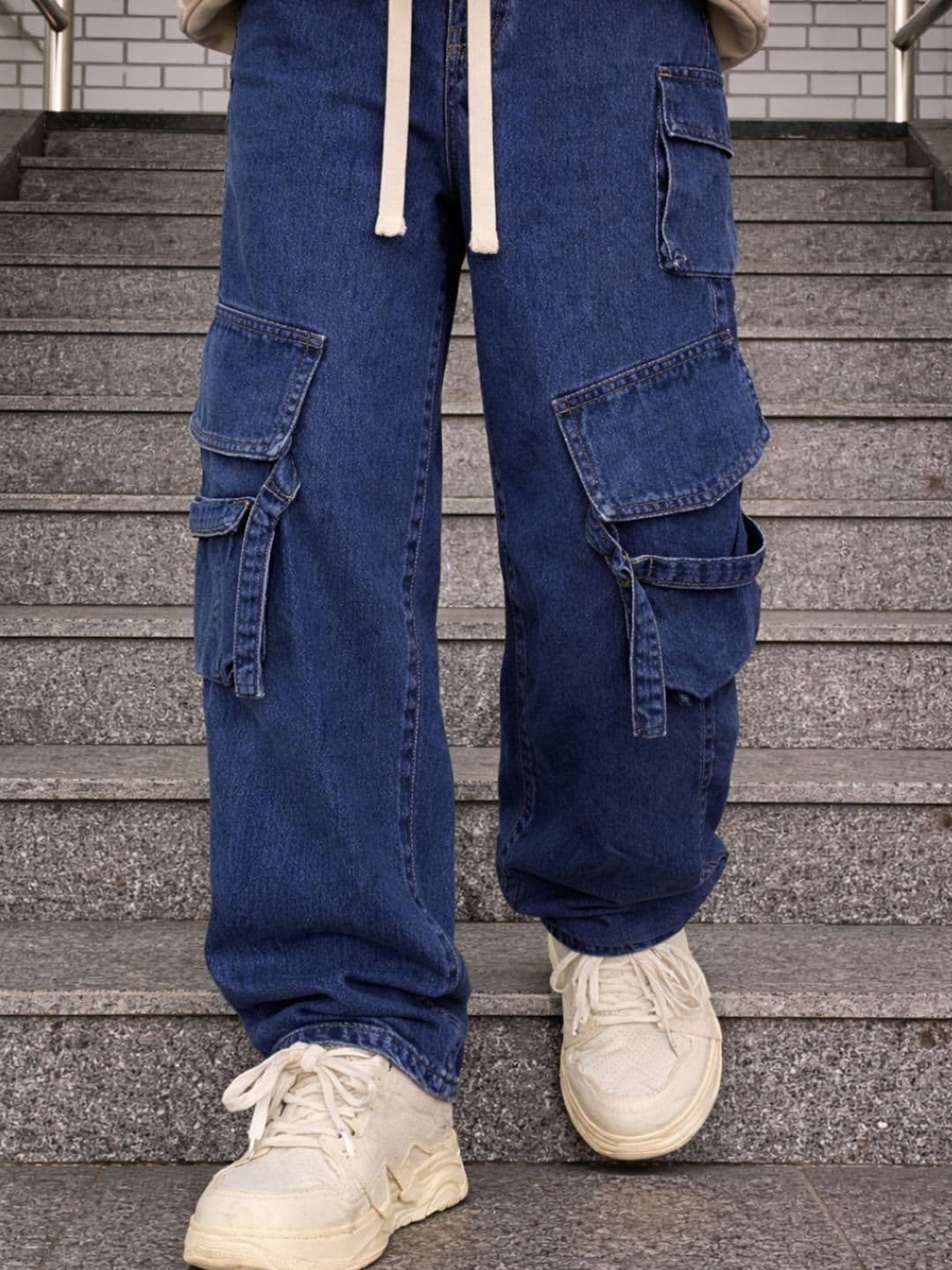 KPOP Men Mid-Rise Jeans - view 1
