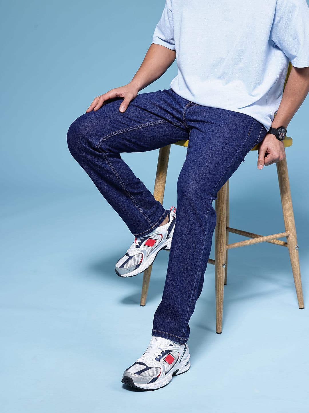 HERE&NOW Men Slim Fit Mid-Rise Stretchable Jeans - view 1