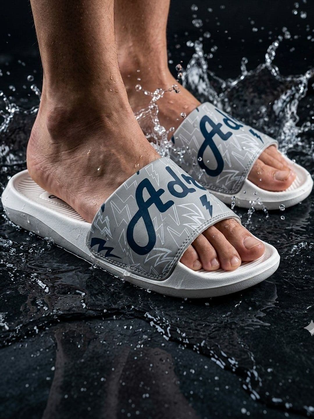 ADROZ Men Rubber Sliders - view 1