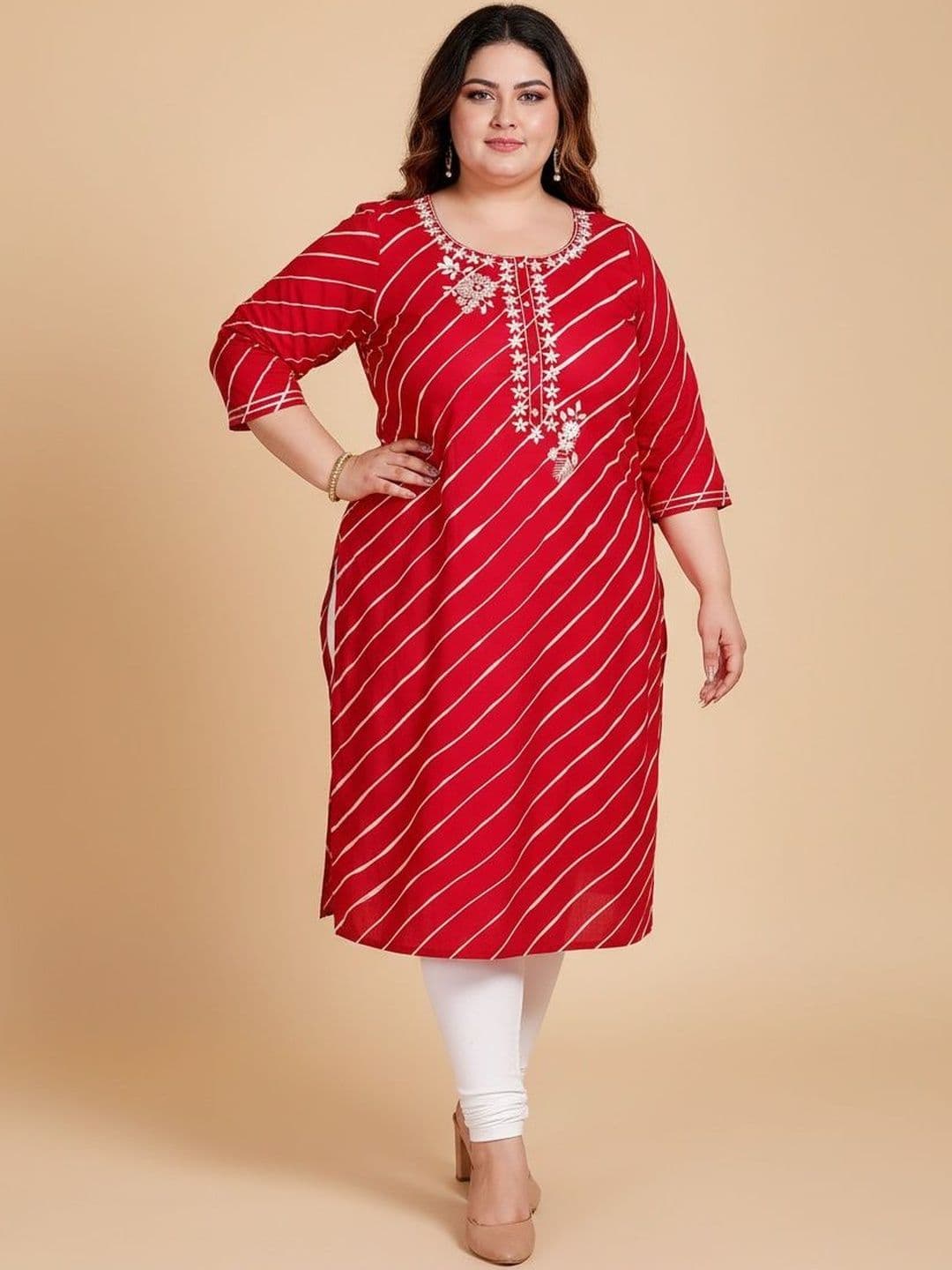 Sztori Women Floral Printed Block Print Kurta - view 1