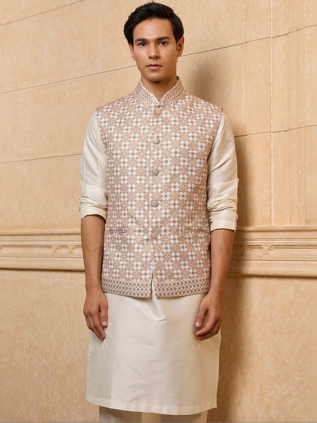 Tasva Polyester Woven Nehru Jackets - view 1
