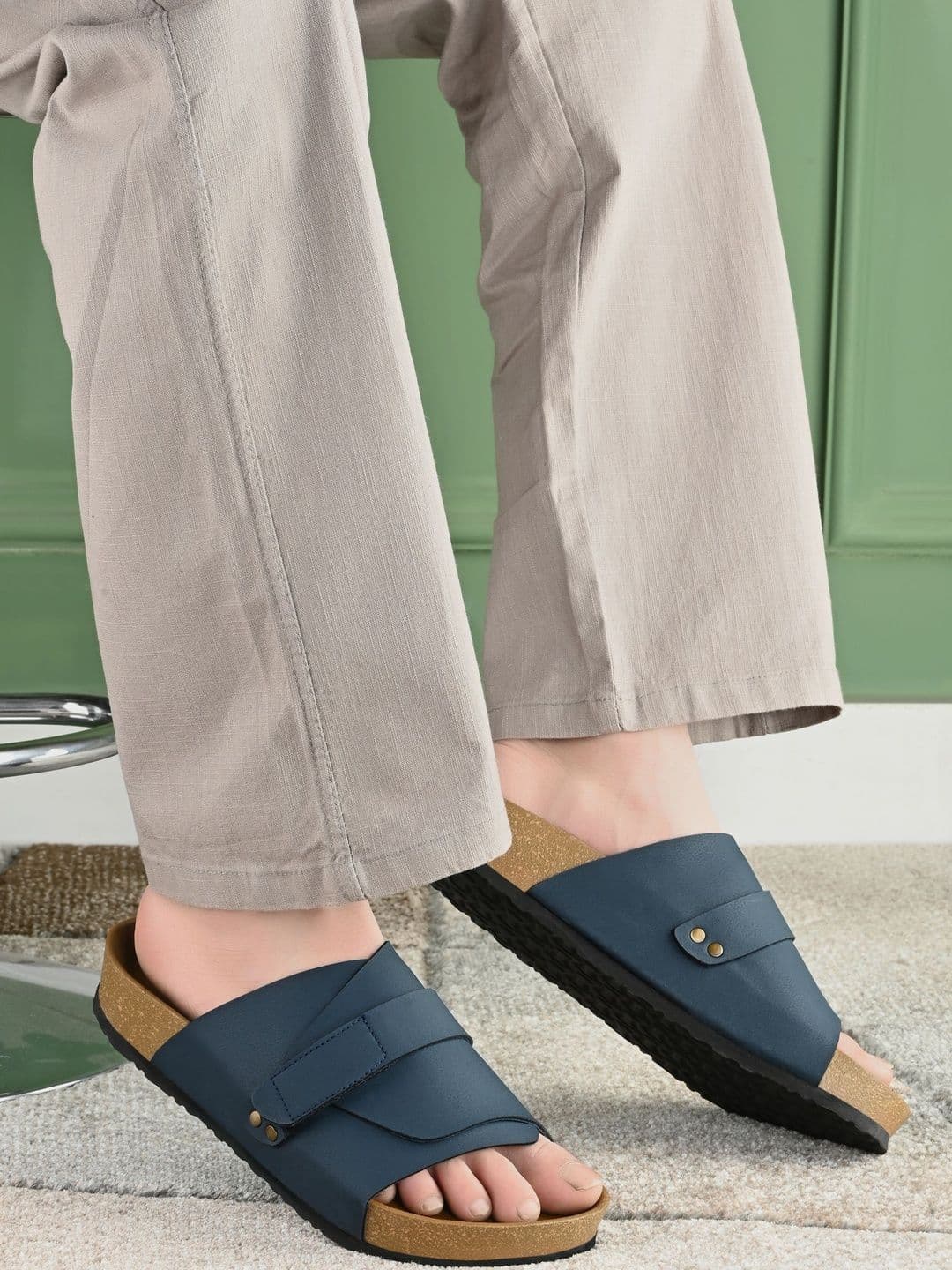 CLERKSVILLE Men Slip-On Open Toe Lightweight Grip Sole & PU Footbed Comfort Sandals - view 1