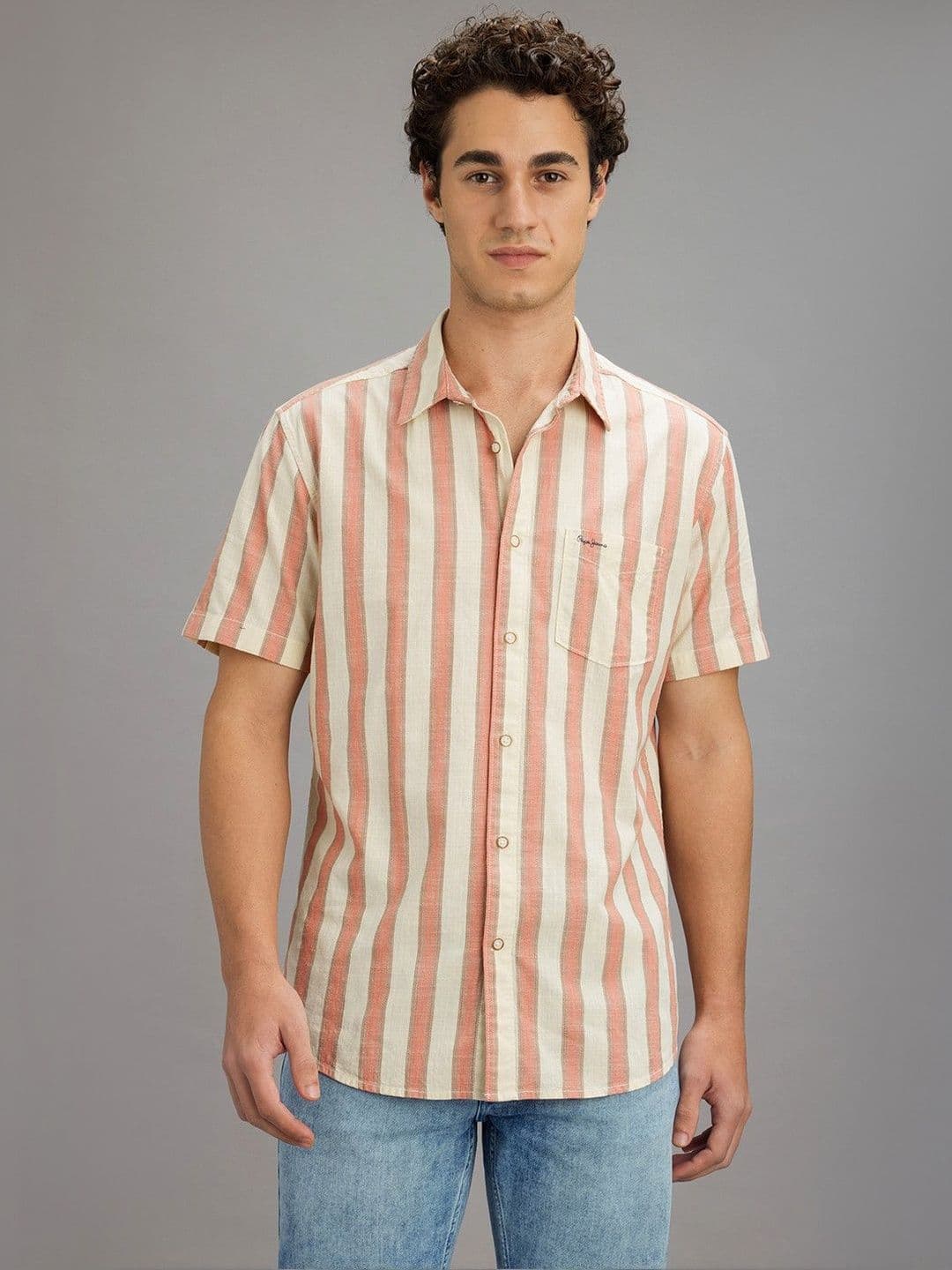 Pepe Jeans Men Classic Striped Casual Shirt - view 1