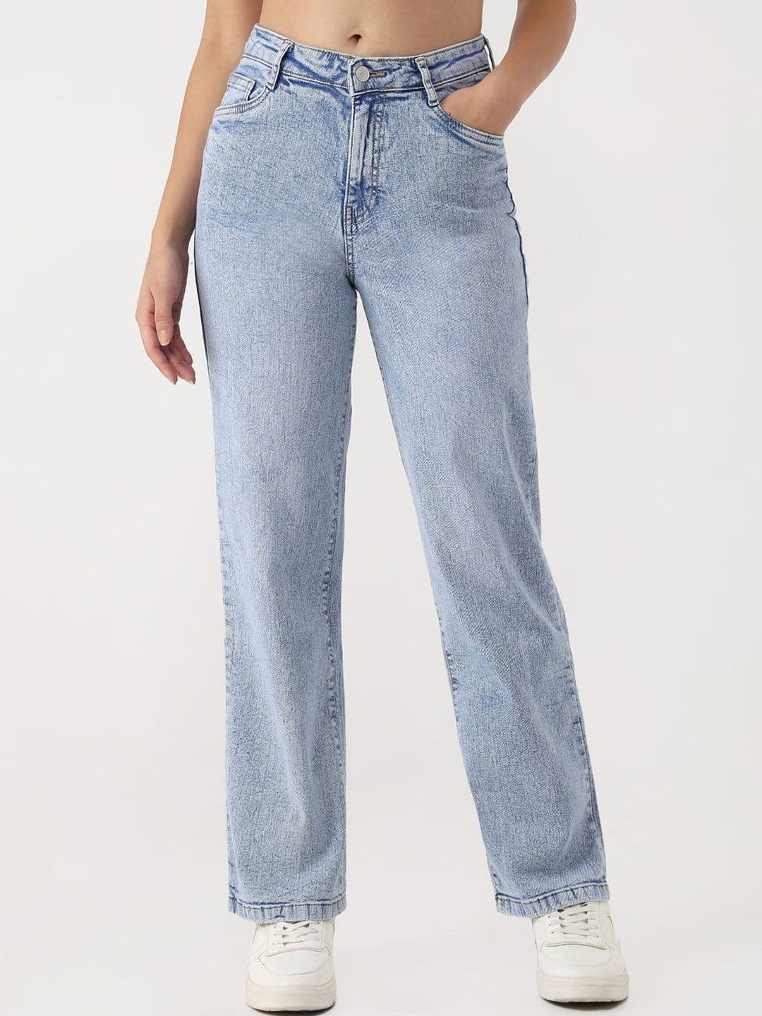 Kraus Jeans Women Straight Fit High-Rise Jeans - view 1
