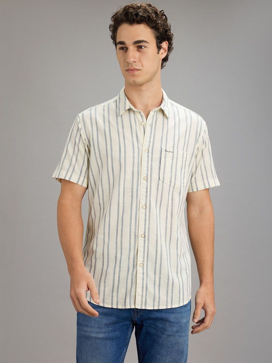 Pepe Jeans Men Classic Striped Casual Shirt - view 1