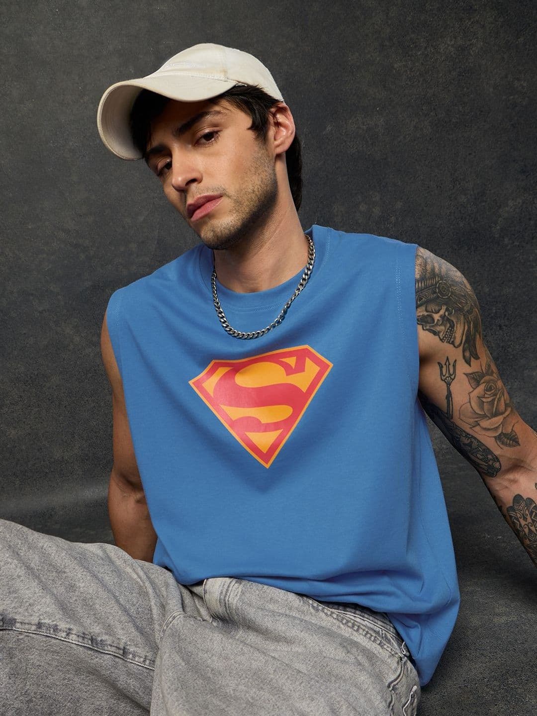 The Souled Store Printed Cotton Gym Vest - view 1