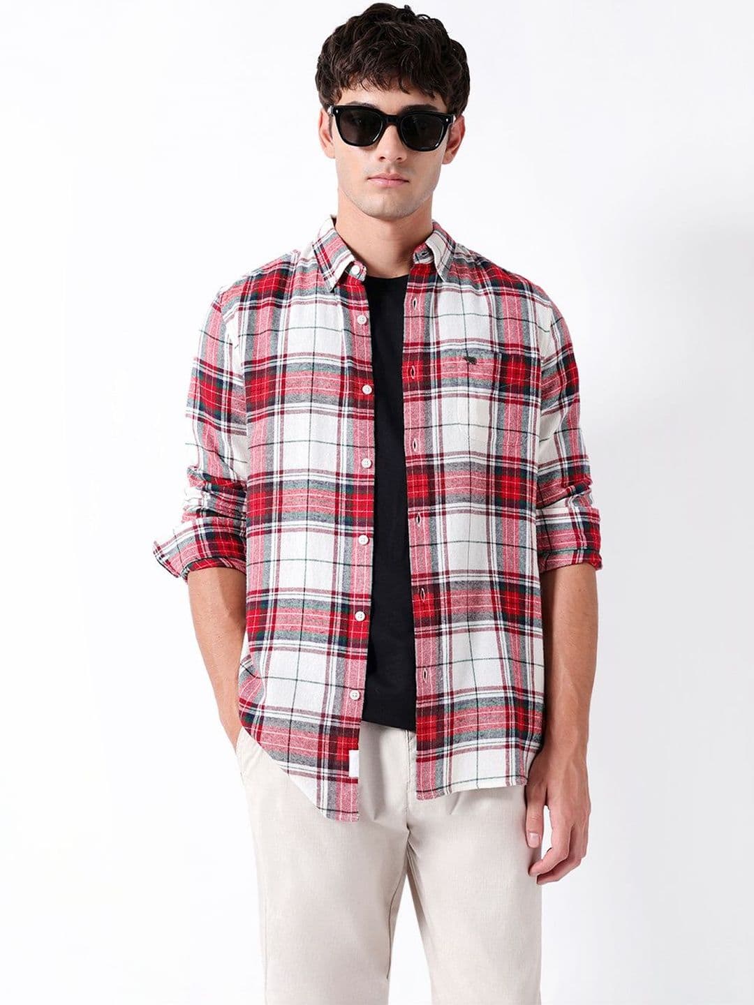 THE BEAR HOUSE Men Slim Fit Checked Casual Shirt - view 1