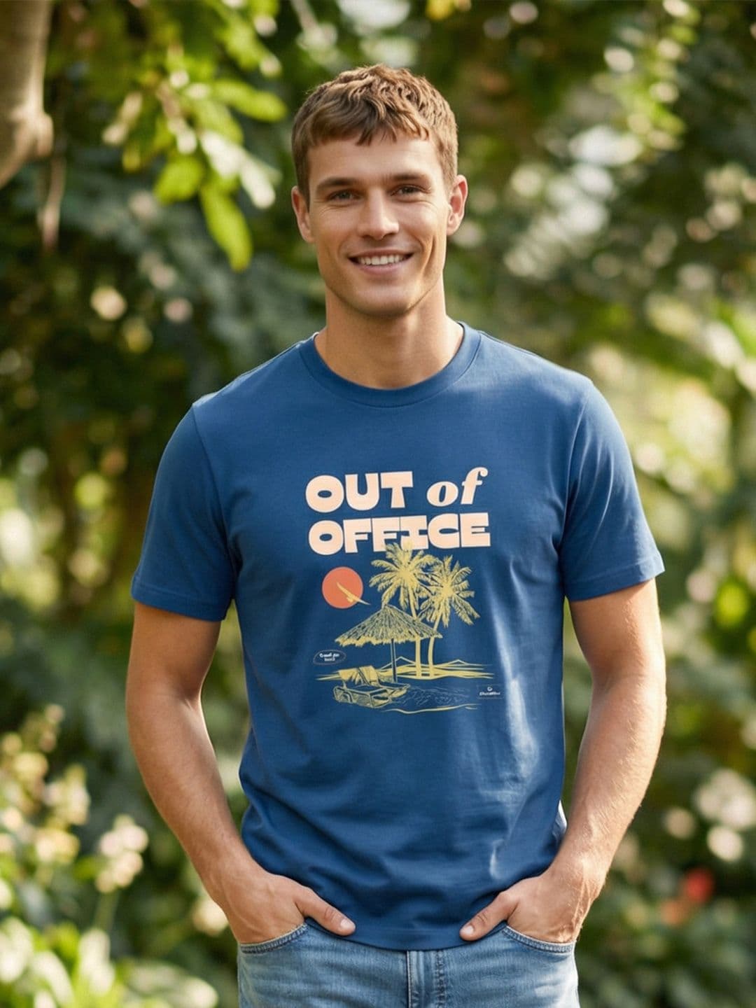 NOBERO Men Printed Pure Cotton T-shirt - view 1