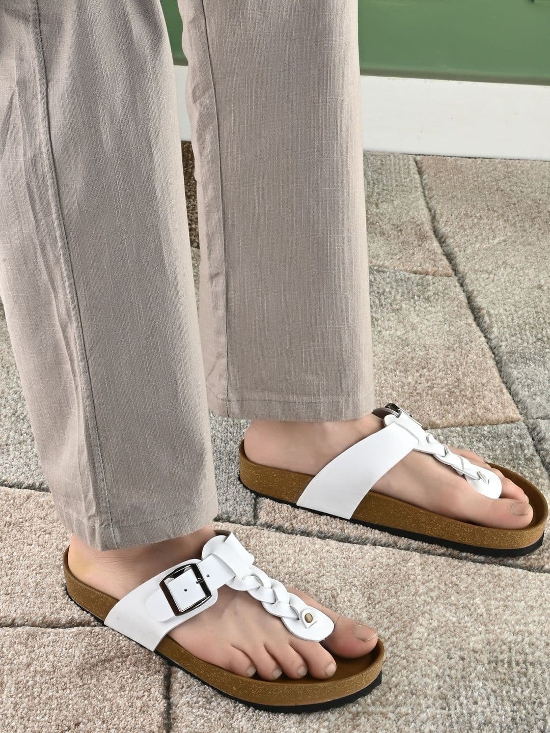 CLERKSVILLE Men Open Toe Slip-On With PU Footbed & Grip Sole Lightweight Comfort Sandals - view 1