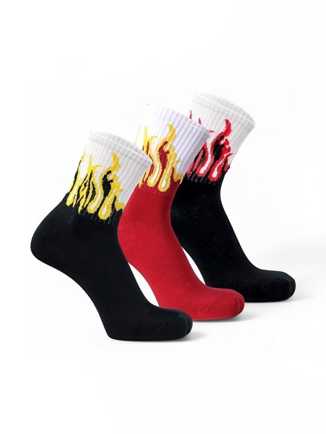 SONEEV MART Unisex Pack of 3 Cotton Calf Length Socks - view 1