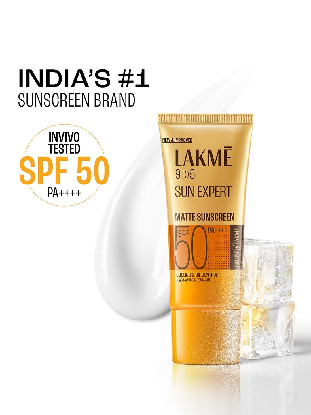 Lakme Matte Sunscreen SPF 50 PA+++ Niacinamide-UVA/B Protection - 100ml - view 1