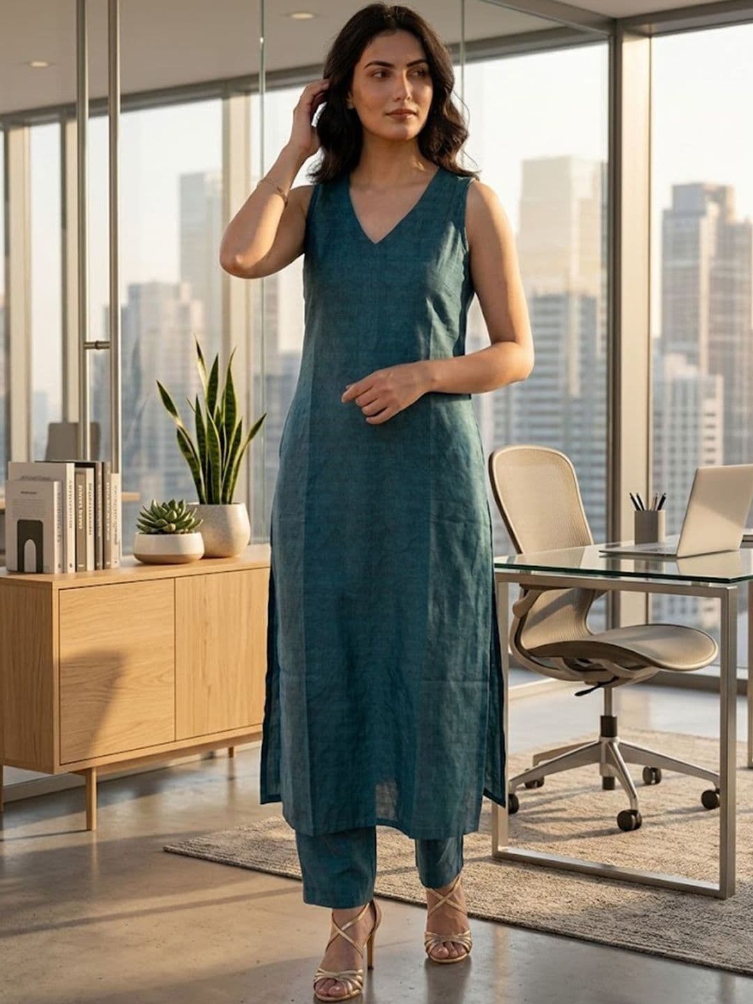Varanga Women Regular Kurta with Trousers - view 1
