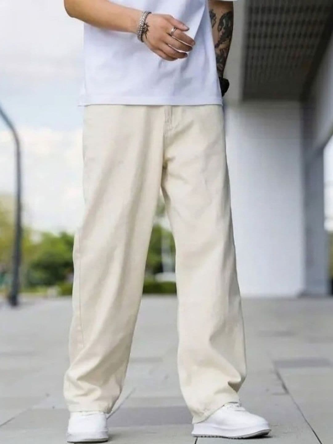 NIFFER FASHION Men Wide Leg Mid-Rise Jeans - view 1