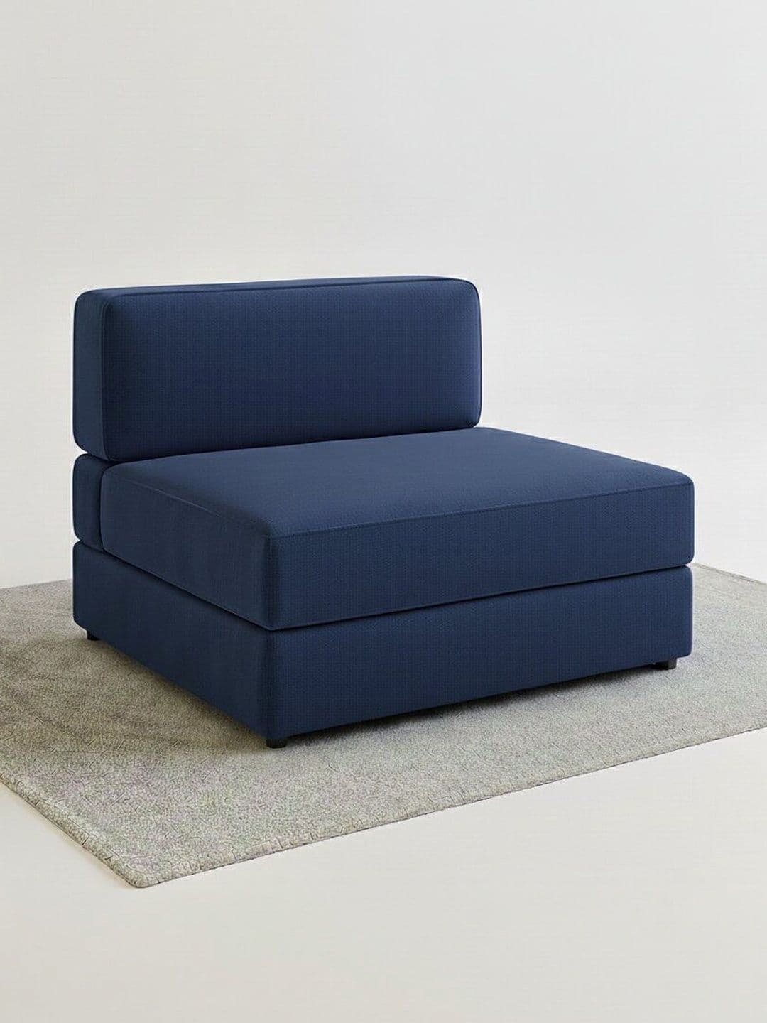 Pum Pum Navy Blue Leatherette 2 Inflatable Sofa Cum Bed - view 1