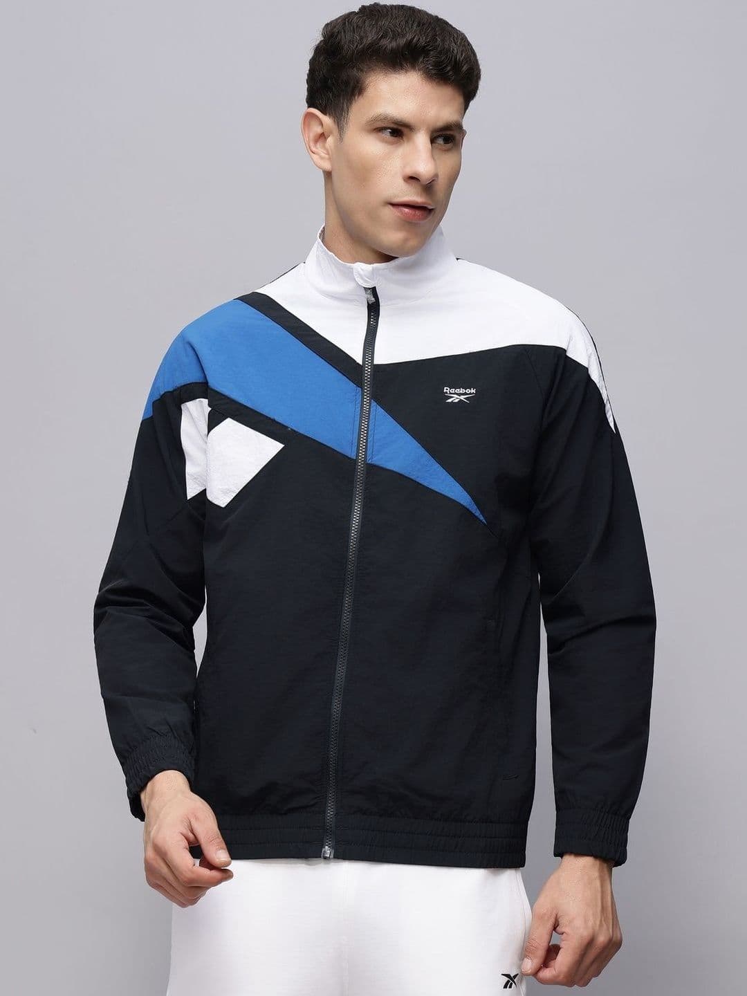 Reebok Colourblocked Mock Collar Sports Jacket - view 1