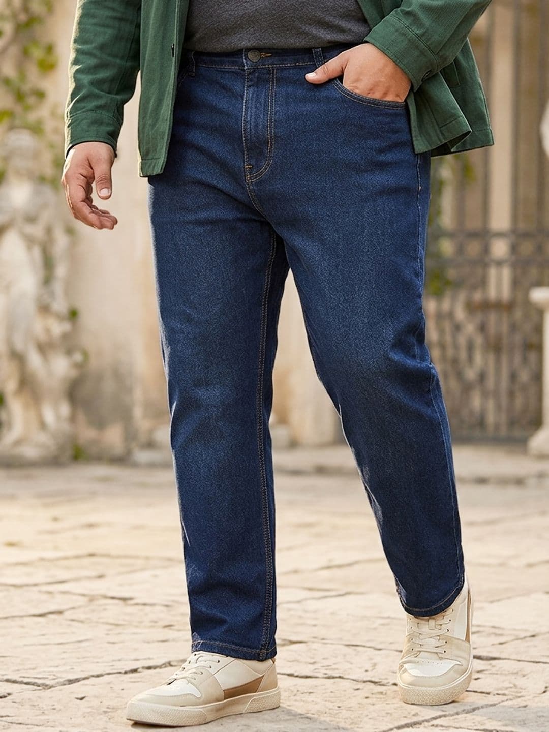 Urbano Plus Men Blue Stretchable Jeans