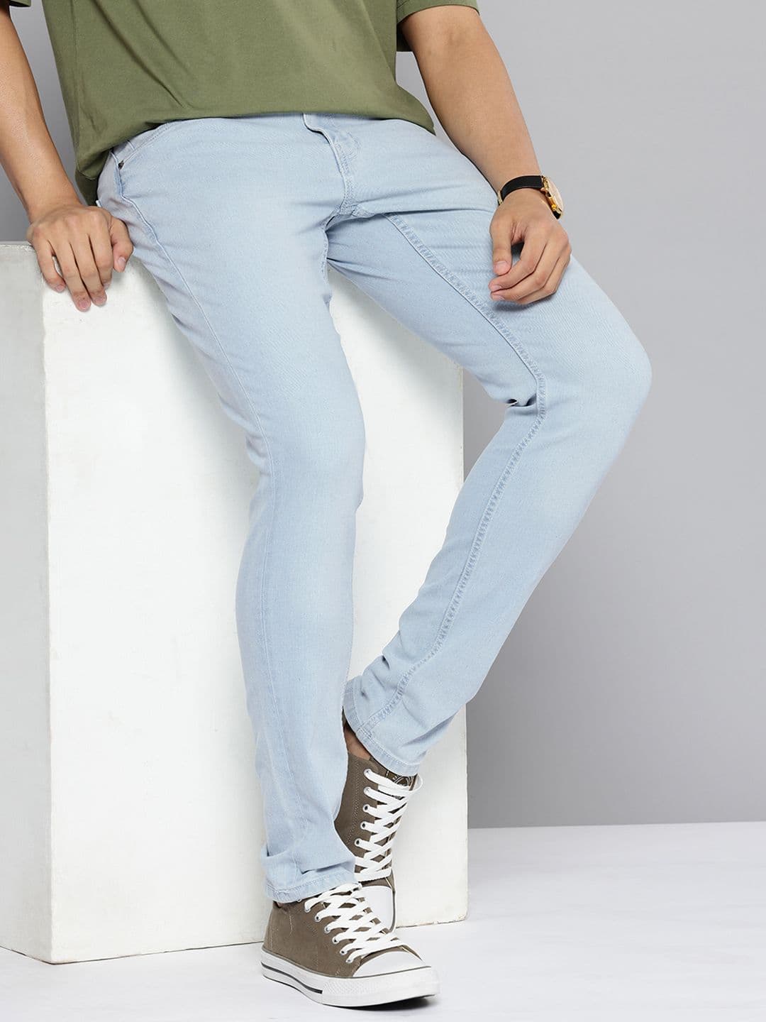 Indian Terrain Men Kruger Skinny Fit Mid-Rise Jeans - view 1
