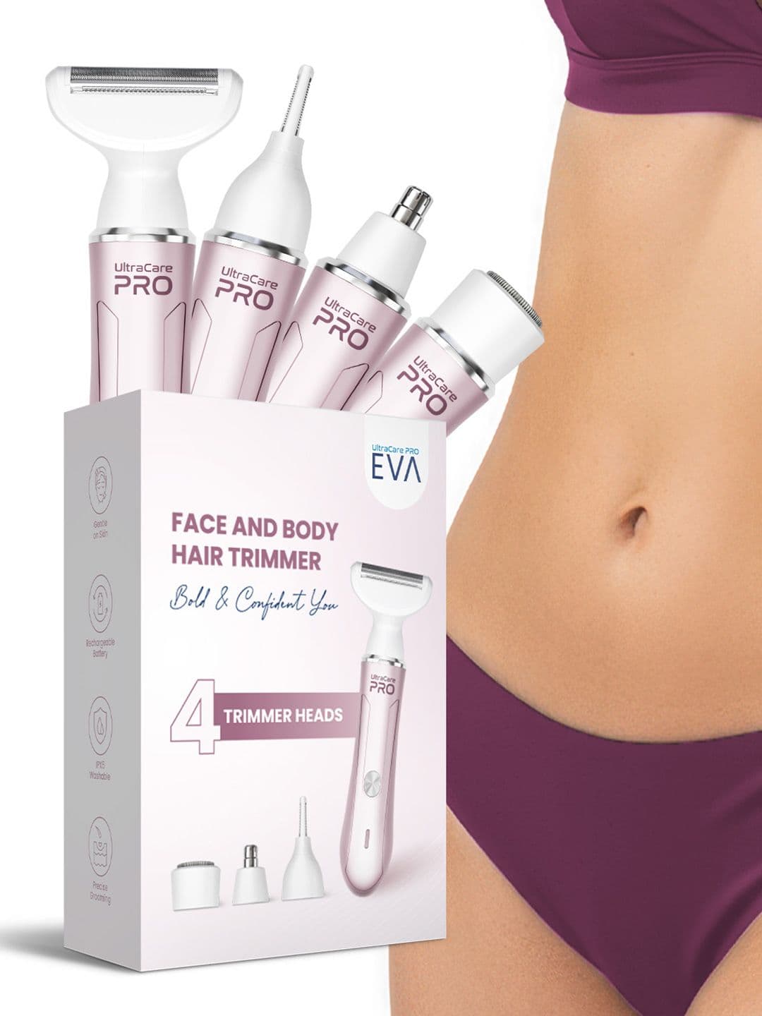 UltraCare PRO 4-In-1 Trimmer for Upper Lips + Facial Hair and Bikini Line