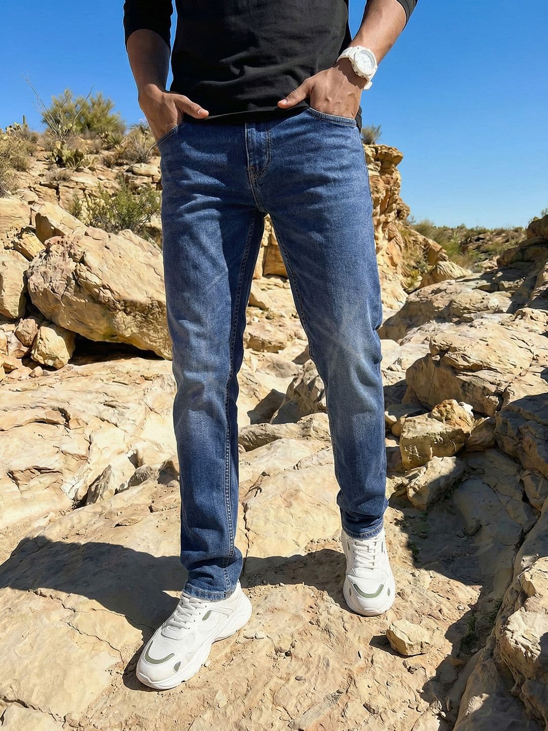 The Roadster Lifestyle Co. Men Slim Fit Light Fade Stretchable Jeans - view 1