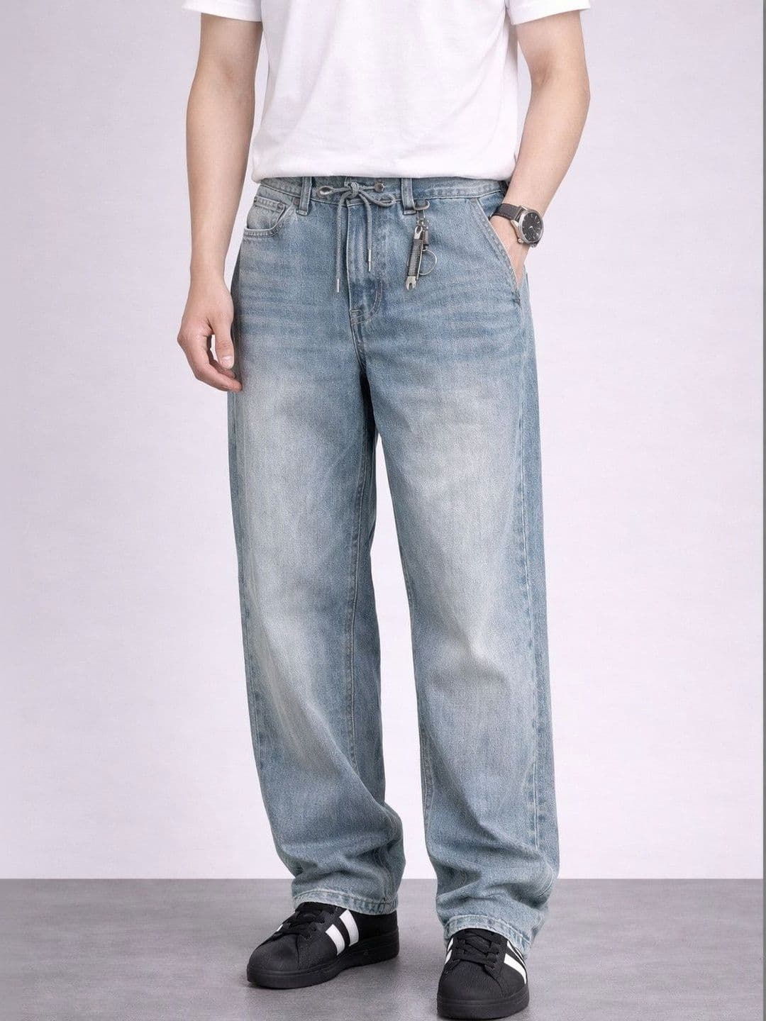 Suo Men Straight Fit Jeans - view 1