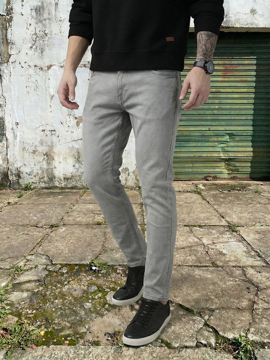 The Roadster Lifestyle Co. Men Slim Fit Light Fade Stretchable Jeans